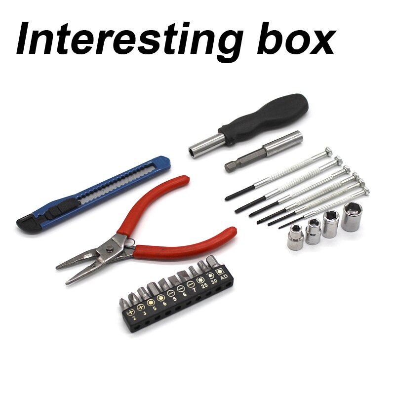 24PC portable multi-function tool set screwdriver hexagon socket wrench home repair tool diy