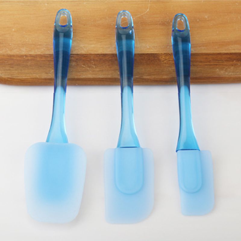 3Pcs Silicone Spatula Set Heat Resistant Non Stick Scraper Kitchen Utensils Tool K43D