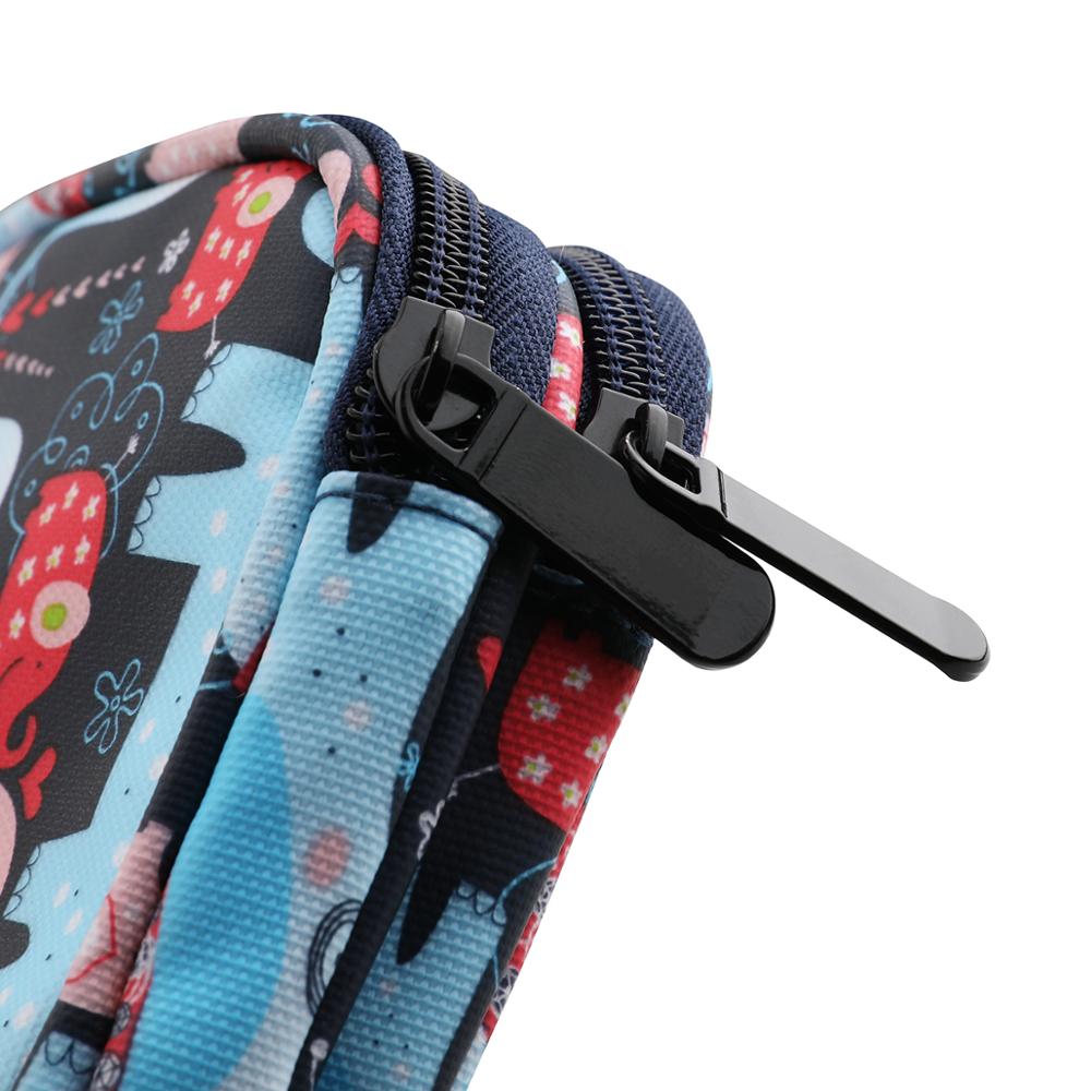 1 kpl tyhjiä neulepuikkojen koteloa matkasäilytysjärjestäjän säilytyspussi pyöreille neuleille ja muille lisävarusteille