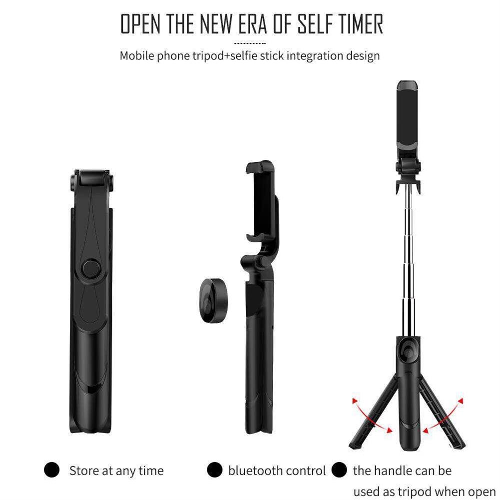 Palo de Selfie para teléfono inteligente, Control de altura ajustable, compatible con Bluetooth, con trípode para Android 10,0 e ios