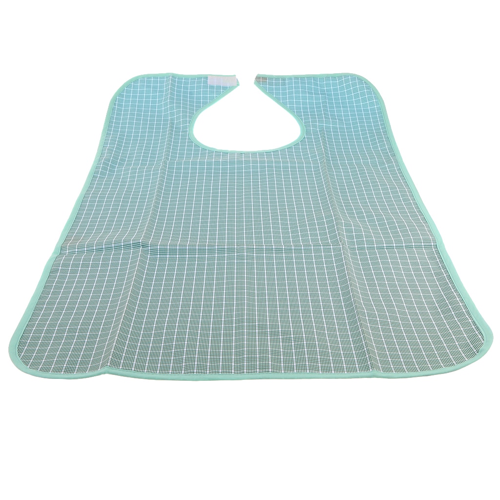 Protection imperméable pour bavoir pour adulte, tablier lavable avec poche