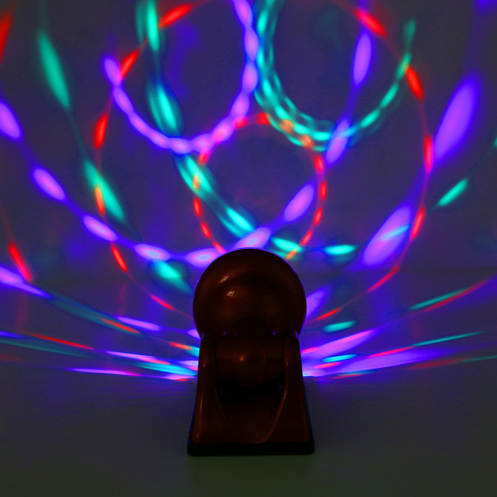 Disco Ball Light Colorful Rotating Magic Ball Light Magic Ball RGB LED Stage Light Rotating DJ Ball for Home Room Dance Karaoke