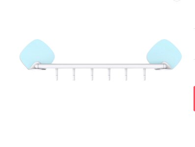 seamless wall-mounted hook kitchen can be rotated 6 even hook wall decoration: blue
