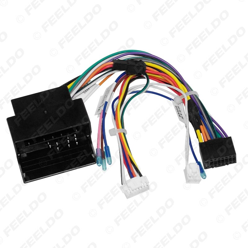 FEELDO – harnais de câblage Audio 16 broches, avec boîte Canbus, adaptateur de fil d&#39;installation stéréo pour Opel 10-16: A only cable