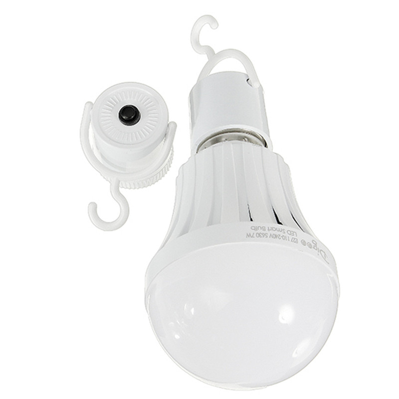 Smuxi E27 Lamp Socket Base Schroef Lamphouder Met Haak Voor Emergency Gloeilamp Wit