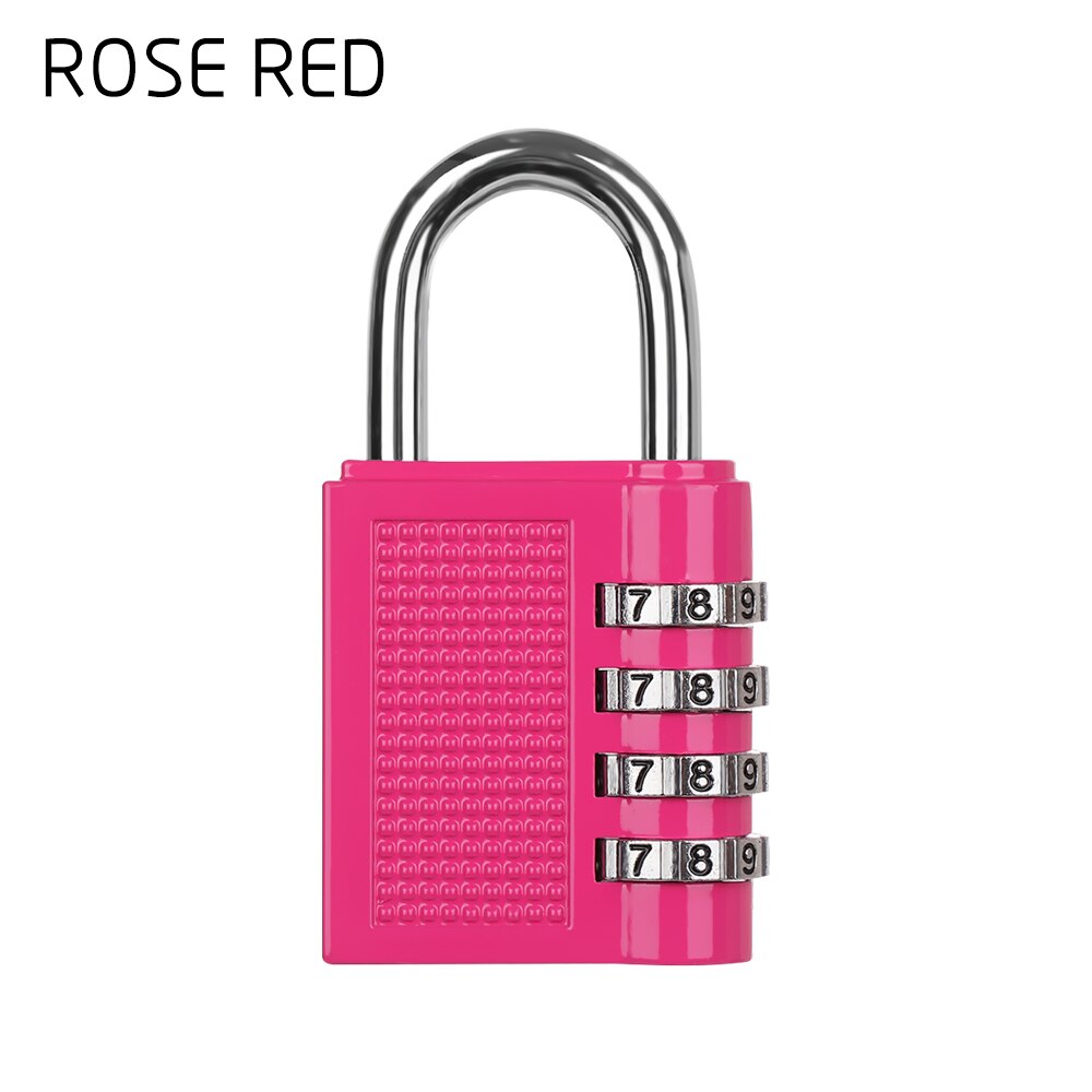 10 Soorten Beveiliging 3/4 Cijfercombinatie Hangslot Bagage Lock Koffer Code Zinklegering Kast Kast Locker Lock