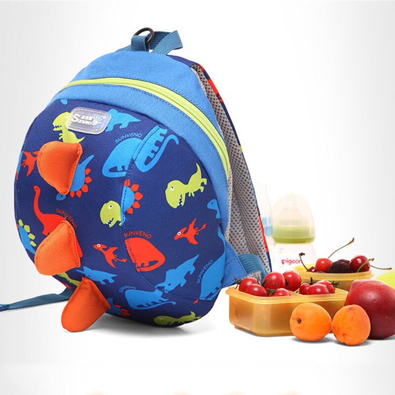 SUNVENO-sac à dos harnais pour bébé | Joli sac à dos de laisse de dessin animé pour tout-petits, sac à dos de sécurité Anti-perte sangle de marcheur dinosaure