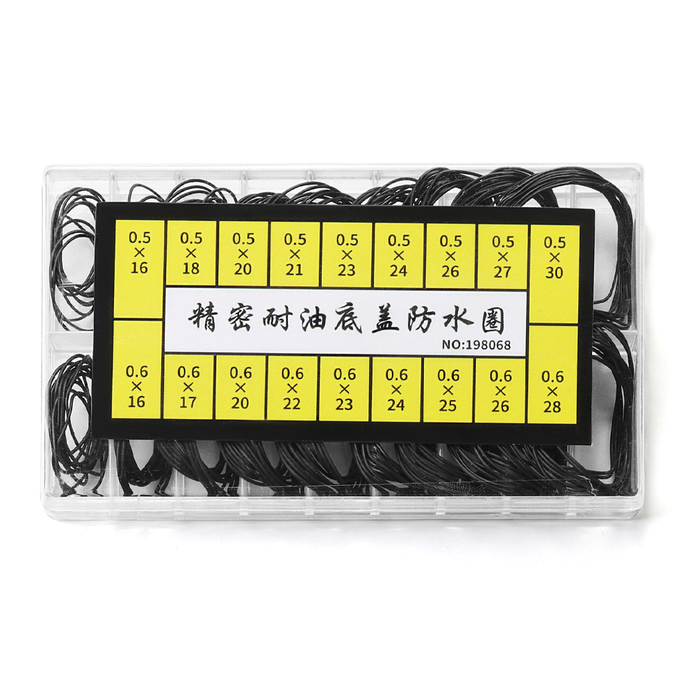 Verktøy for reparasjon av klokker 1 eske klokkekasse vanntett o-ring i gummi oljebestandig pakning til bunndekselet til klokke 0.5/0.6mm o-ringforsegling: Grønn