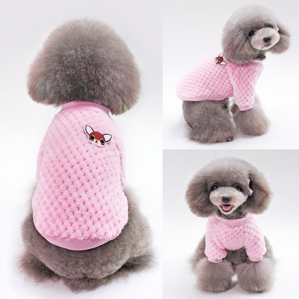 Leuke Hond Kleding Voor Kleine Honden Chihuahua Yorkies Pug Kleding Jas Winter Hond Kleding Pet Puppy Jas Ropa Perro Roze s-2XL