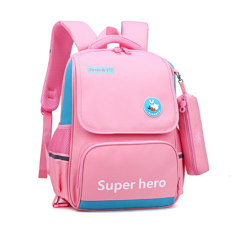 Basisschoolleerlingen Rugzakken Meisjes Waterdichte Schooltassen Kinderen Knapzak 6-10Y Kids Schooltas Voorschoolse Mochila Escolar: pink