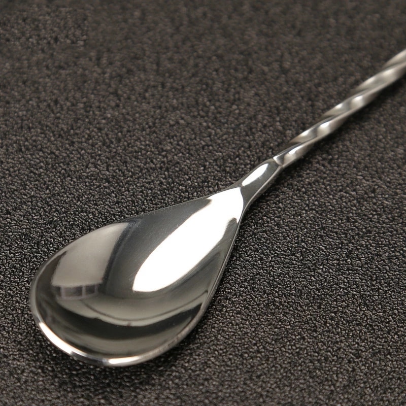 40cm Stainless Steel Cocktail Bar Spoon Japanese Style Best Bartender Bar With Strainer Tail Silver Copper Gold Barware