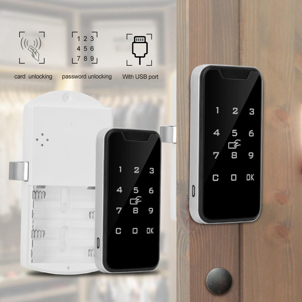953M1 Touch Keypad Zinc Alloy Smart Digital Wardrobes Password Electronic Lock for Lock Drawers Wardrobes Offic Cabinet
