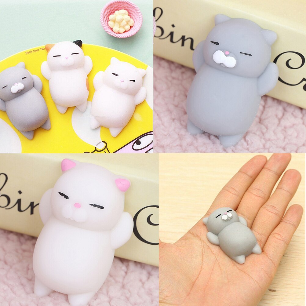 Sød original japan doven kat mochi dekomprimere squishy squeeze cat healing legetøj mini fest favoriserer