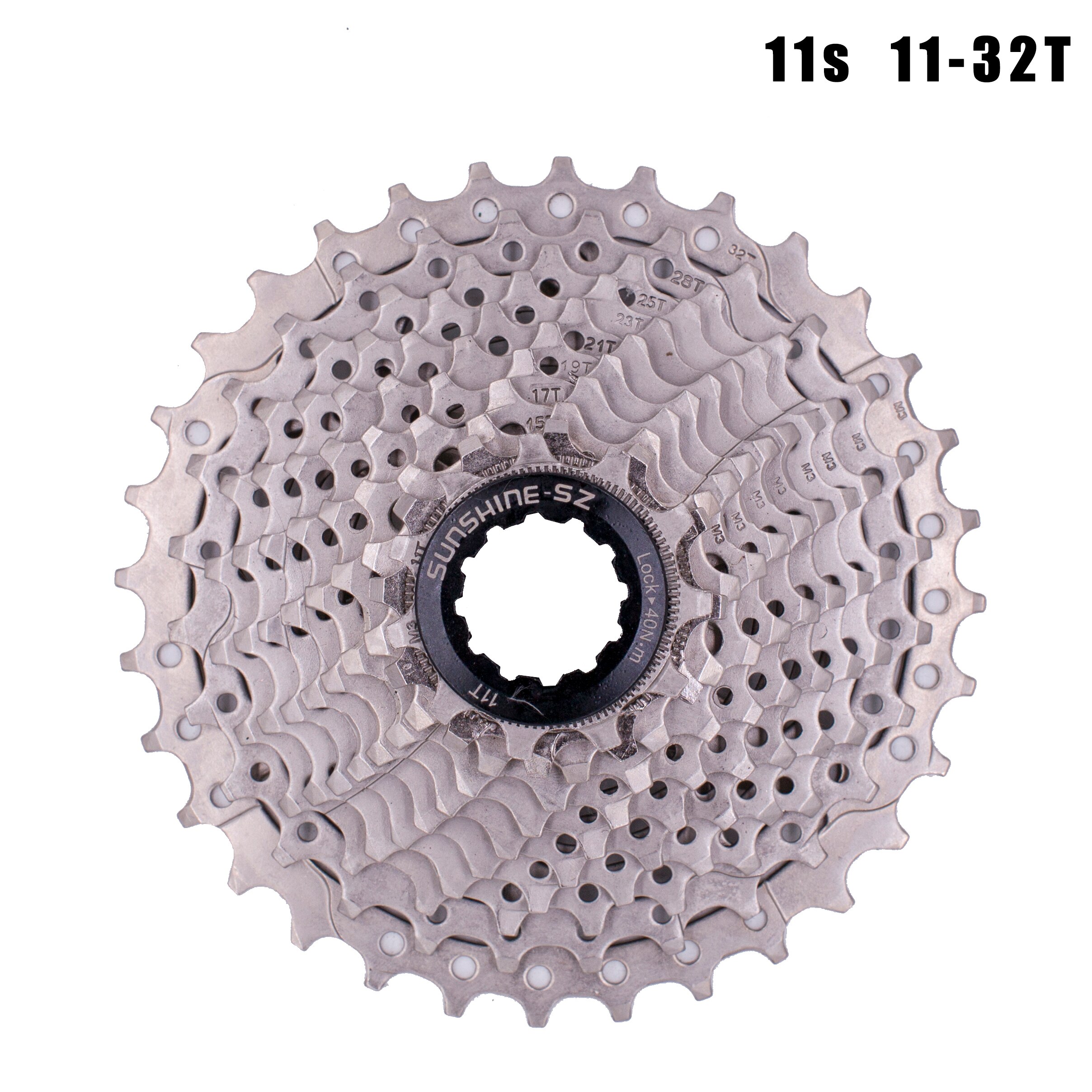 SUNSHINE Road Bike 8 9 10 11 12 s Speed Velocidade 11-25/28T/32T/34T Bicycle Cassette Freewheel Sprocket for SHIMANO: 11s 11-32T
