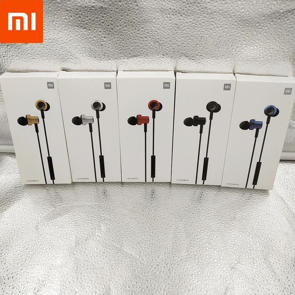 Original Xiaomi Dual dynamisch Treiber in-Ohr-Kopfhörer passiv Geräuschunterdrückung Magnetische Ohrhörer Unübertroffenes hoch-Definition-Audio-