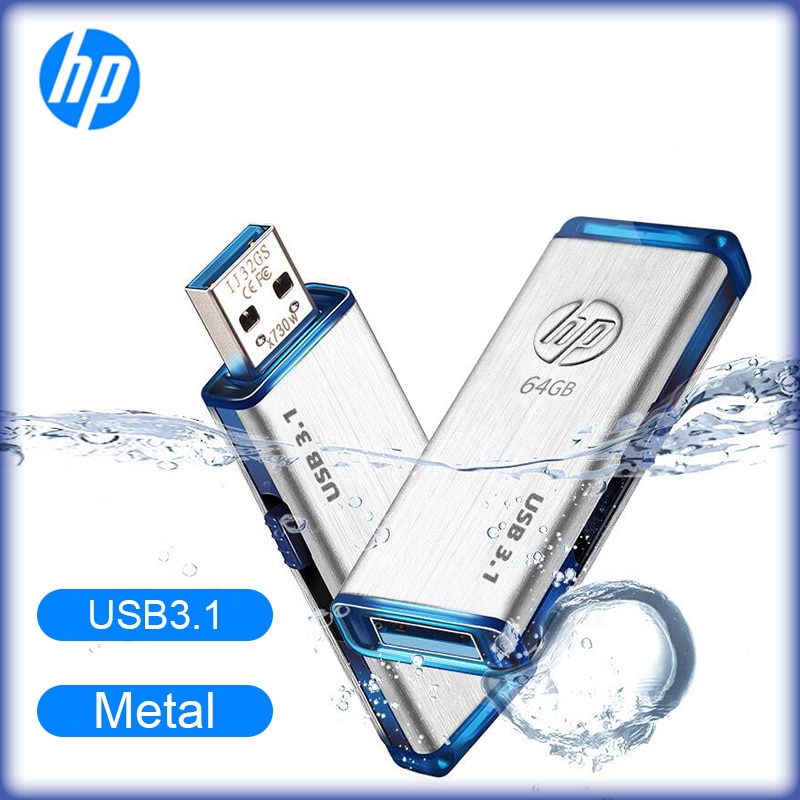 Originale HP X730W USB3.1 Ad Alta Velocità USB Flash Drive antiurto impermeabile 32GB 64GB 128GB 256GB 512GB Pen Drive per Tablet phone
