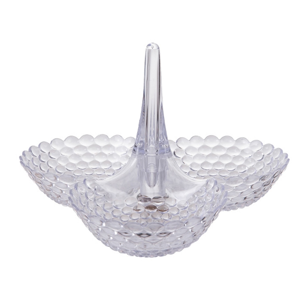 1 Tier Plastic Cake Stand Afternoon Tea Plates Fruit Desert Party Tableware Cake Shop Tray Candy Plate Dried Fruit Superimposed