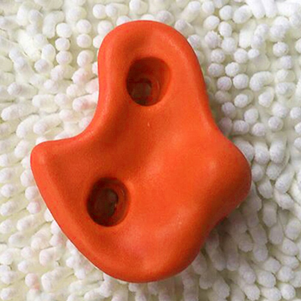 Kids UV Plastic Rock Wall Climbing Hand Holds without Hardware Screw R & D Boys Girls: Orange