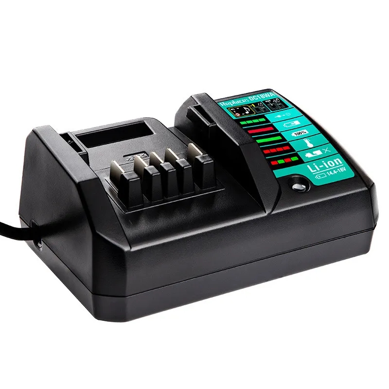 Cargador de batería de iones de litio DC18WA para Makita 14,4 V 18V BL1415G BL1413G BL1815G BL1820G BL1811G BL1813G batería de litio