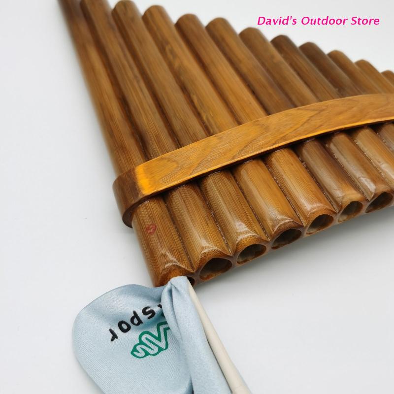 Pan Flute – pantoufles en bambou naturel, 15 tuyaux, Instrument à vent à clé G, Instrument à vent à bois (gaucher et droitier), X3UA