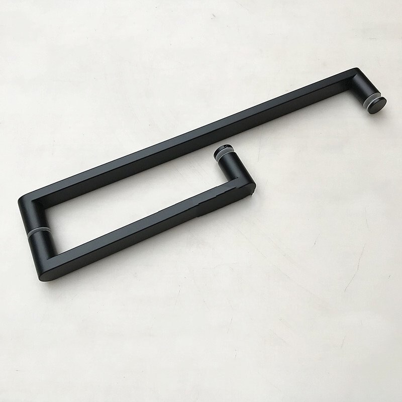 Glass door handle,shower door handle,stainless steel 304 handle,bathroom handle(SJ-3016): Matt Black