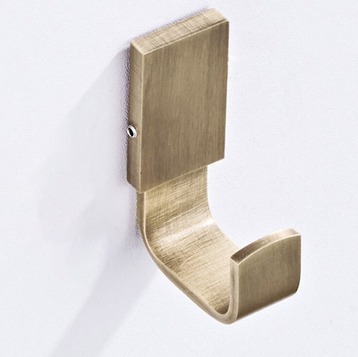 Bronze Bathroom Accessories Set Brass Luxurious Wall Robe Hook Toilet Towel Ring Bar WC Paper Roll Holder Tissue Hanger: Robe Hook