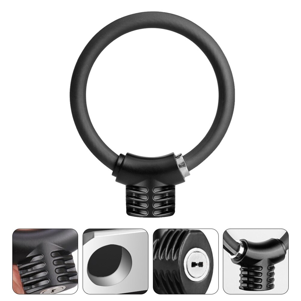 1pc Bike Lock Ring Shaped Lock Thickened Bike Anti-theft Alloy Lock