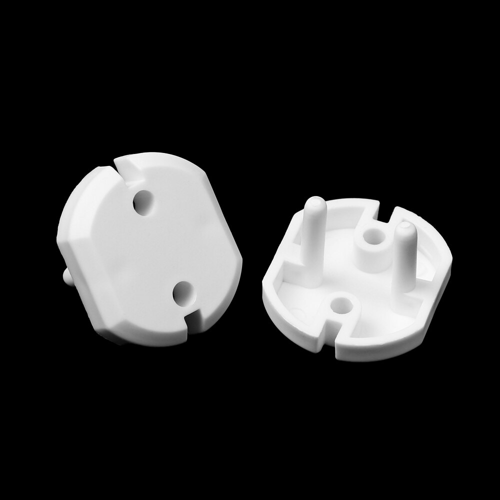 10 pièces bébé sécurité rotation européenne Standard couverture 2 trous rond électrique Protection enfants prise en plastique sécurité serrures accessoires
