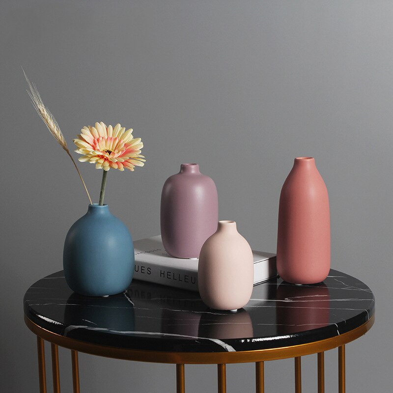 Morandi bloemenvazen klein voor eettafel woonkamer bruiloft middelpunt hotel kantoor scandinavische huisdecoratie keramische vaas pot