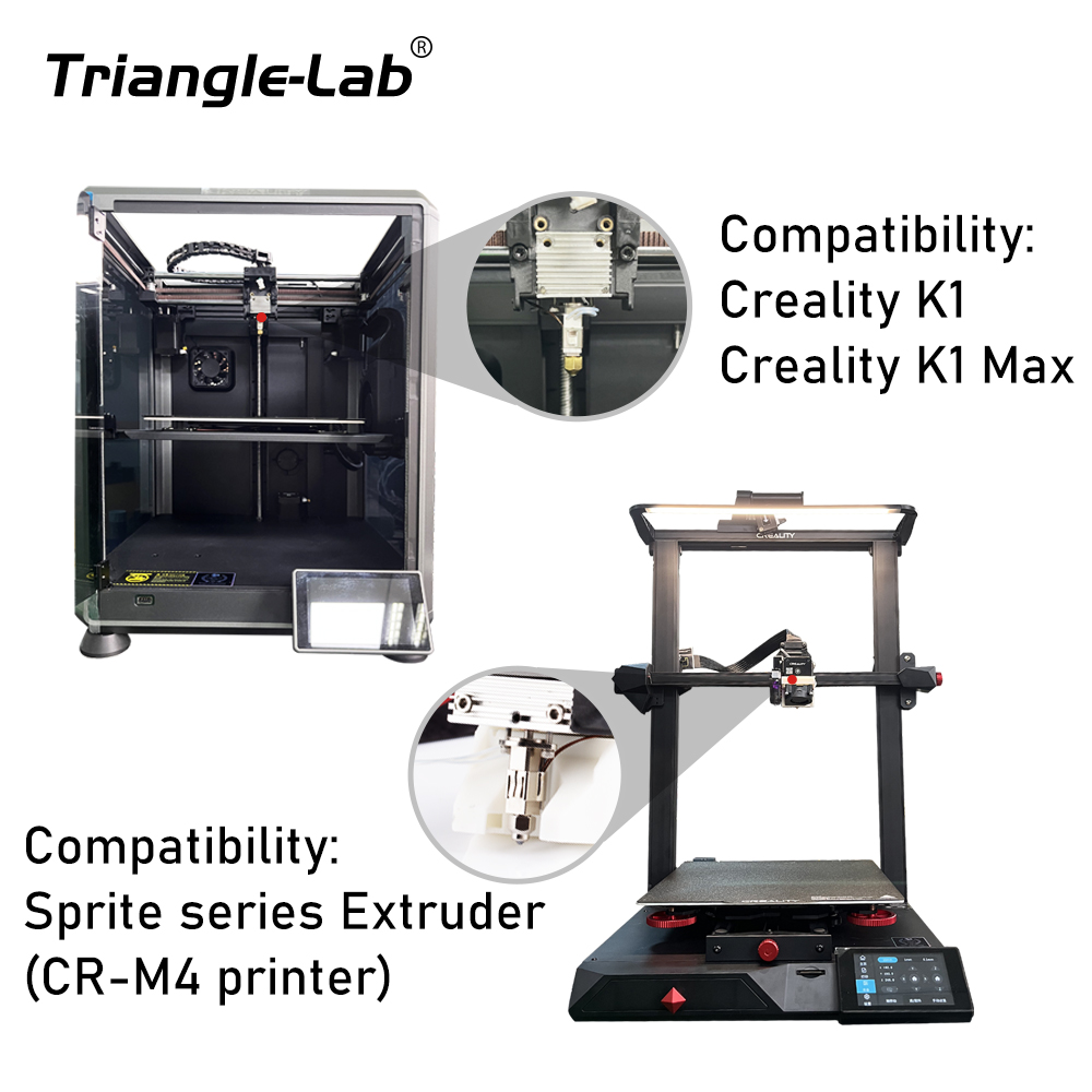 Trianglelab CHCB-OT Hotend KIT actualizado K1 HOTEND para Sprite Extruder Creality K1 impresora 3D Creality K1 Max CR-M4