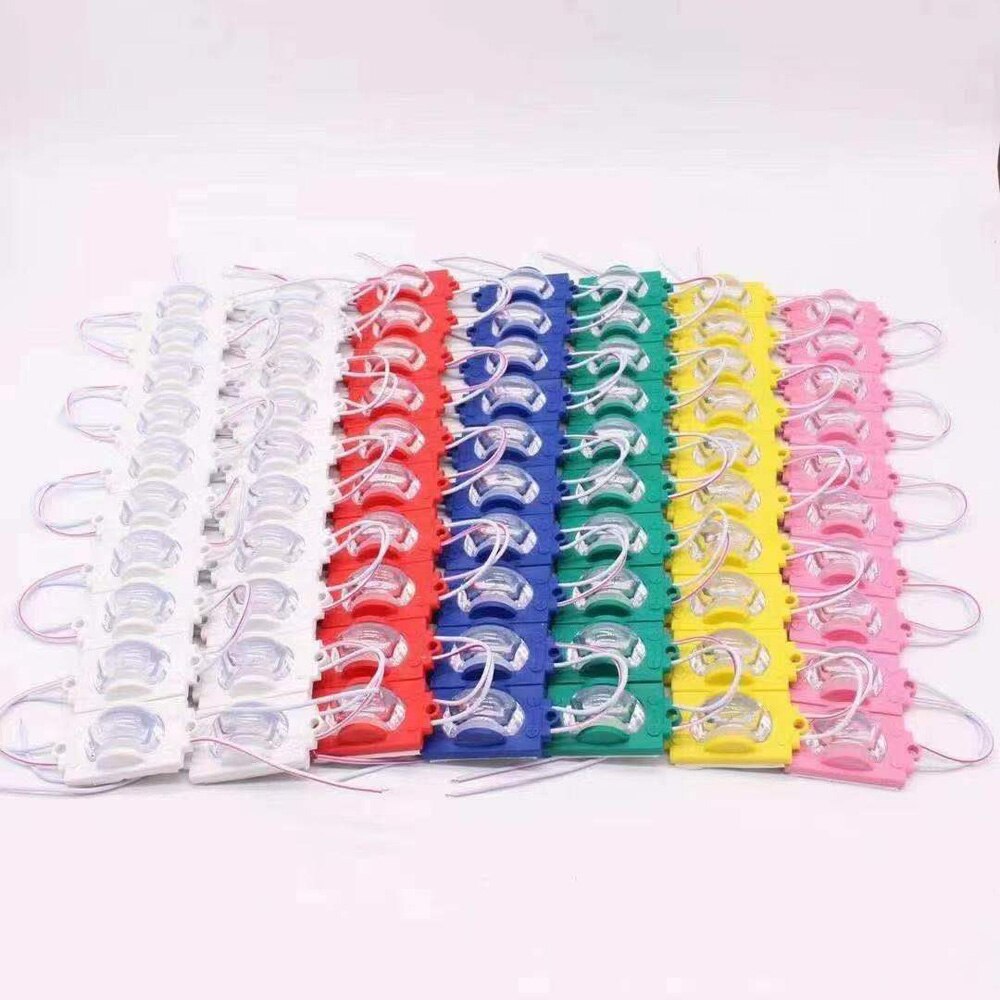 100Pcs 2835 Led Module Injectie Met Lens DC12V Waterdichte Display Modules Voor Reclame Licht Woorden Back Light