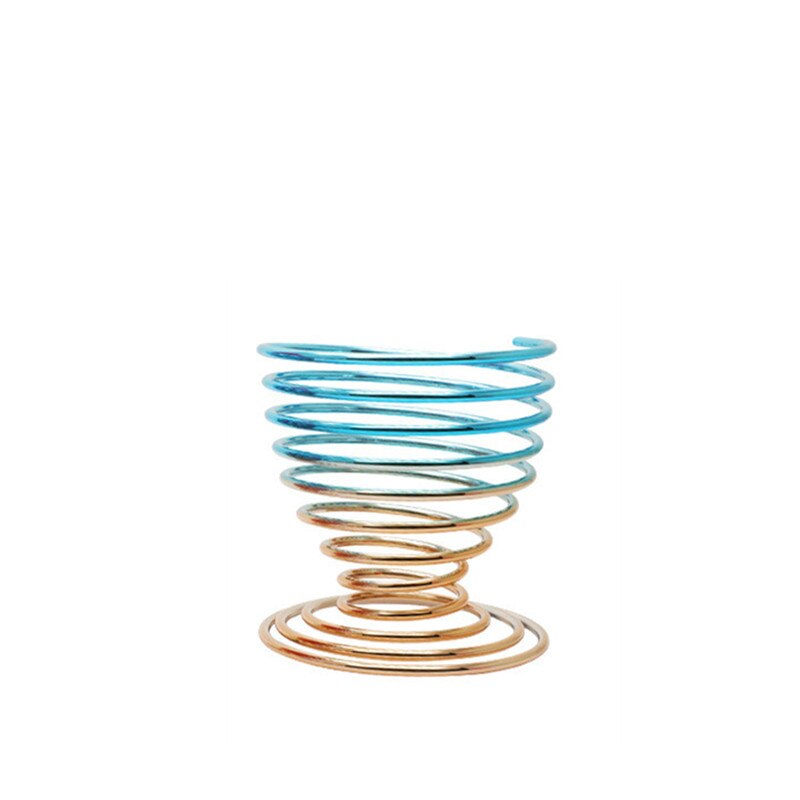 1 sett fargerik skjønnhet egg brakett tørketrommel kosmetisk sminke svamp kalebass pudder puff stativ organiseringsboks hylleholder oppbevaringsverktøy: Nr .5 1pc