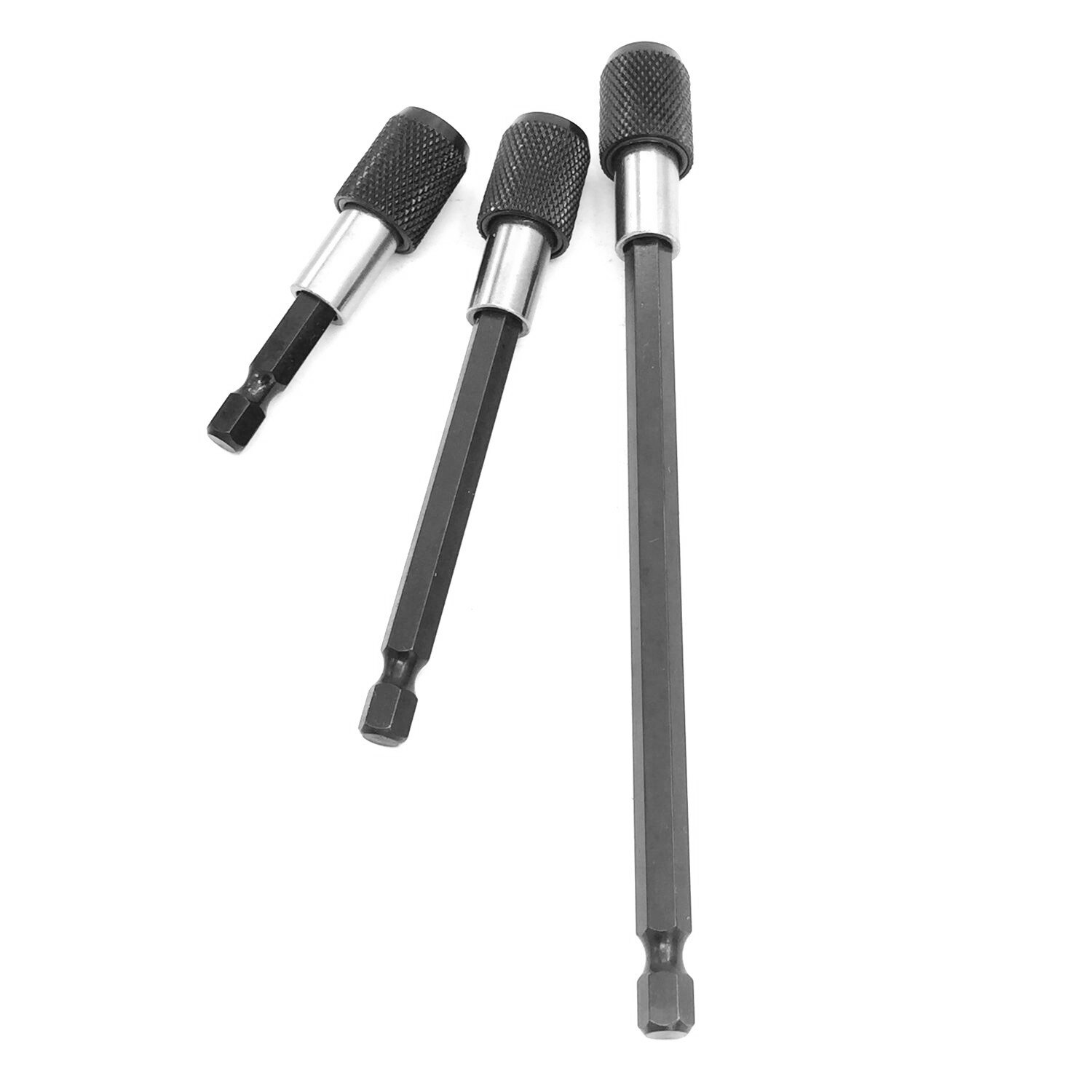 OPQ-Socket bit Extension Bar Hex Shank Adapter Drill Nut Driver Power Drill Bit Repair Tools Kit Set + Hex Quick Release Magne
