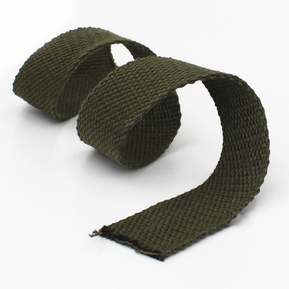 8Meter Meetee 20mm Leinwand Baumwolle Gurtband für Rucksack Band Band DIY Band Voreingenommenheit Bindung Kleidung NäHenne Zubehör: ArmyGreen