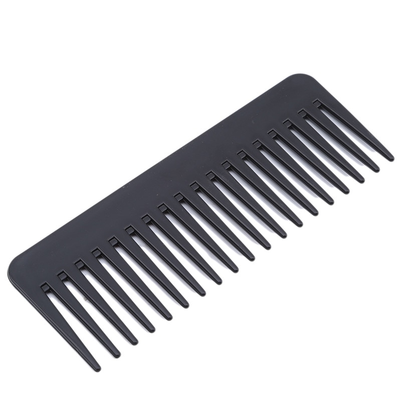 1PC Wide Tooth Comb Black ABS Plastic Heat-resistant Large Wide Tooth Comb For Hair Styling Tool