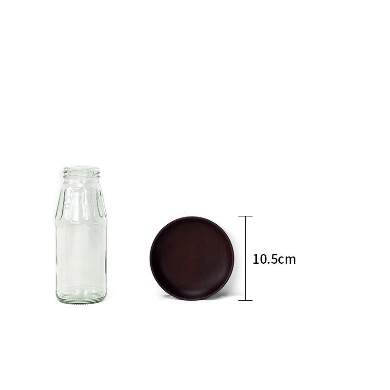 Storage Box Wood Pan Plate Fruit Dishes Saucer Tea Tray Dessert Dinner Bread Wood Plate Japanese Round/Rectangle Home Decoration: JJ1433-10.5CM