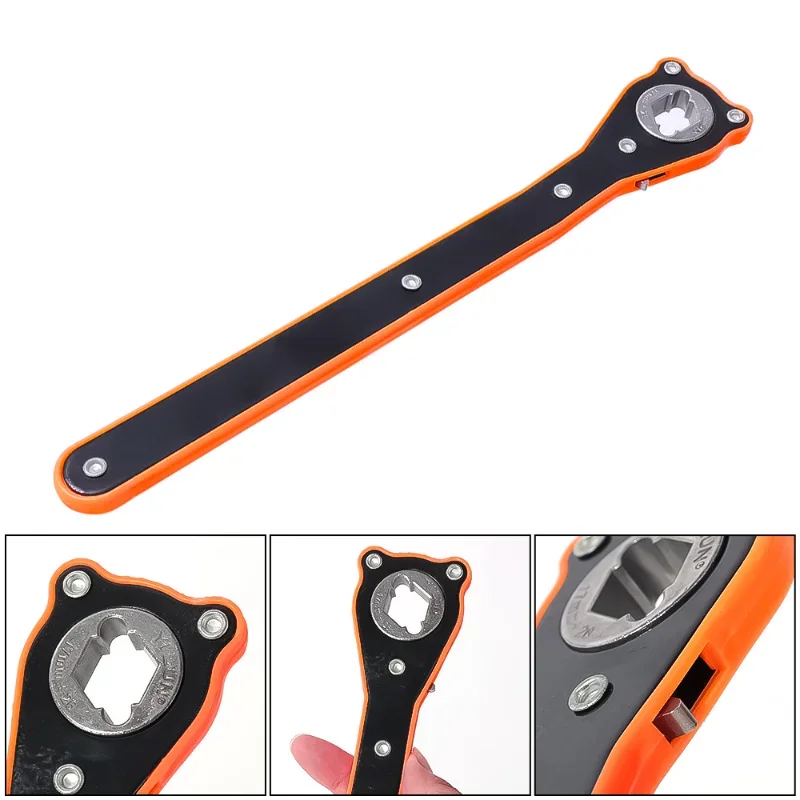 Llave de elevación de gato para coche, herramientas de mango de ahorro de trabajo de doble uso, herramientas de reparación de llave de gato Universal, accesorios