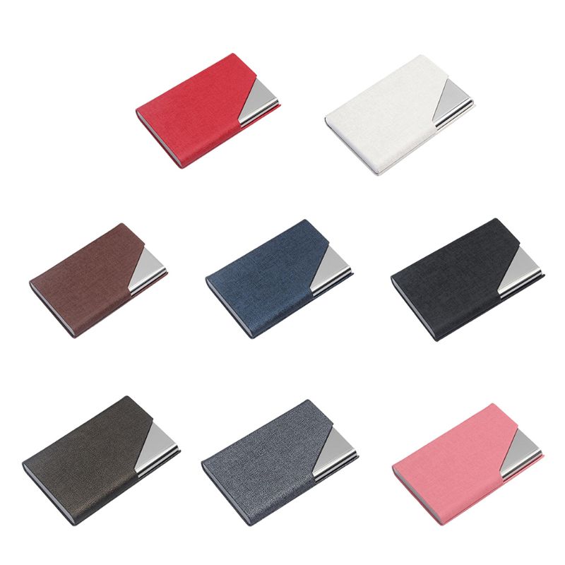 Profesjonalne metalowe etui na wizytówki, przenośny wizytownik na karty biznesowe.