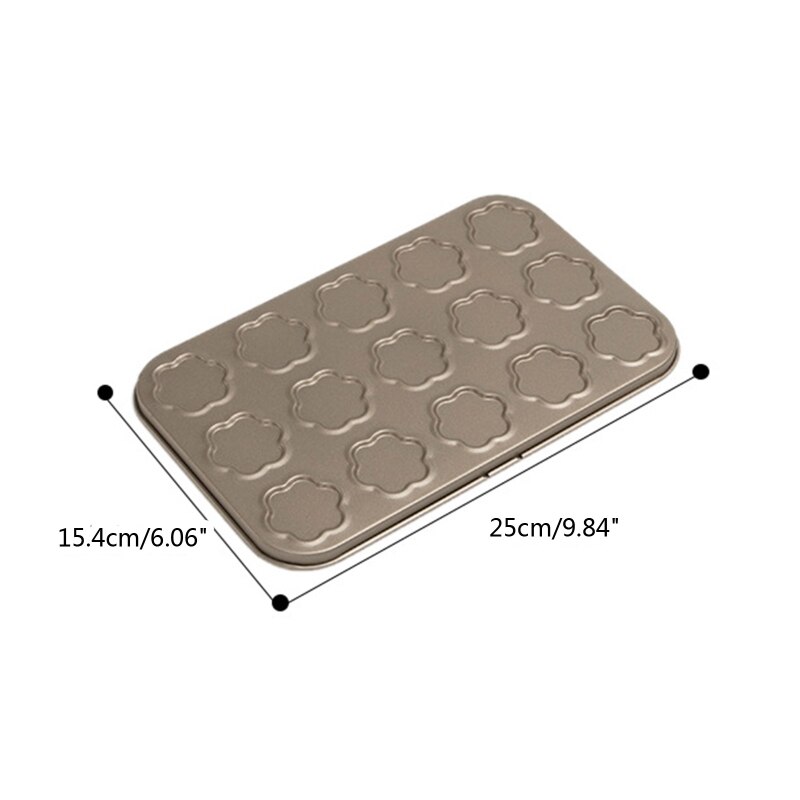 15 Cavity Bakeware Kitchen Non-stick Biscuit Pad Macaron Pan Macaron Baking Kit Decorating for Oven Baking Pastry Cake