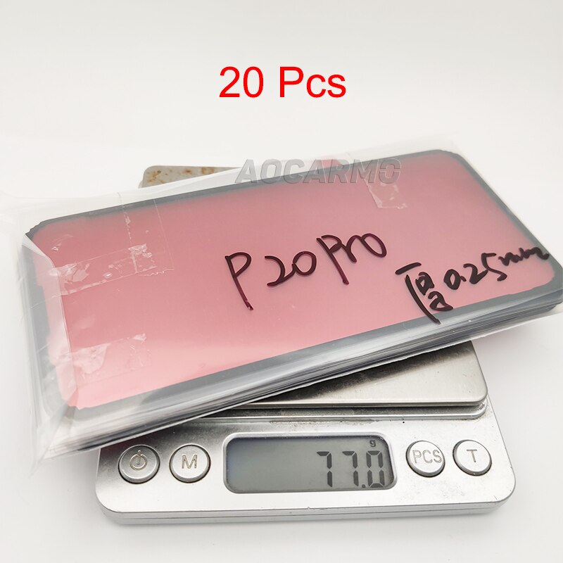 Aocarmo 20Pcs/Lot For Huawei P20 Pro / P20Plus CLT-AL01 Back Frame Battery Cover Adhesive Rear Door Sticker Glue Tape