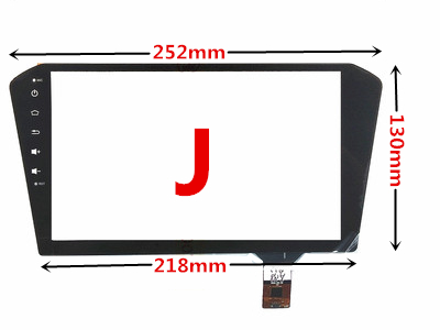 For Car DVD GPS Navigation Central Control Multimedia Capacitive Digitizer Touch Screen Panel Glass: Style J