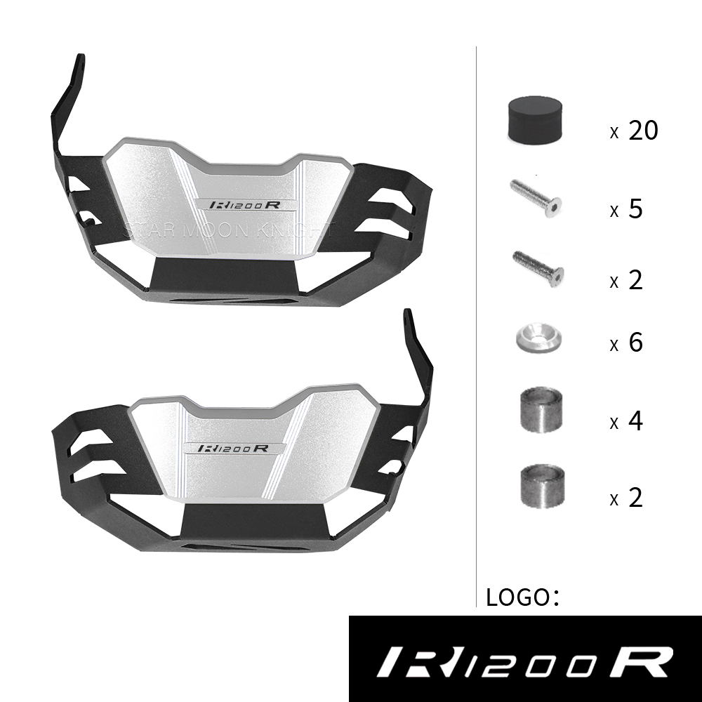 Para BMW R1200R R1200GS R 1200 GS R RnineT R nineT protectores de motor de motocicleta protectores de culata cubierta protectora de cilindro