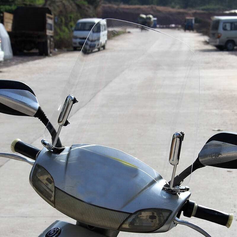 Parabrisas ajustable para motocicleta, accesorios para parabrisas de vehículo eléctrico