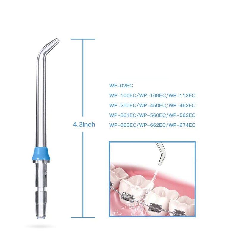 9Pcs/Set Water Flosser Nozzles Jet Wash Tooth Cleaner Irrigator Oral Hygiene Accessories for Waterpik Floss