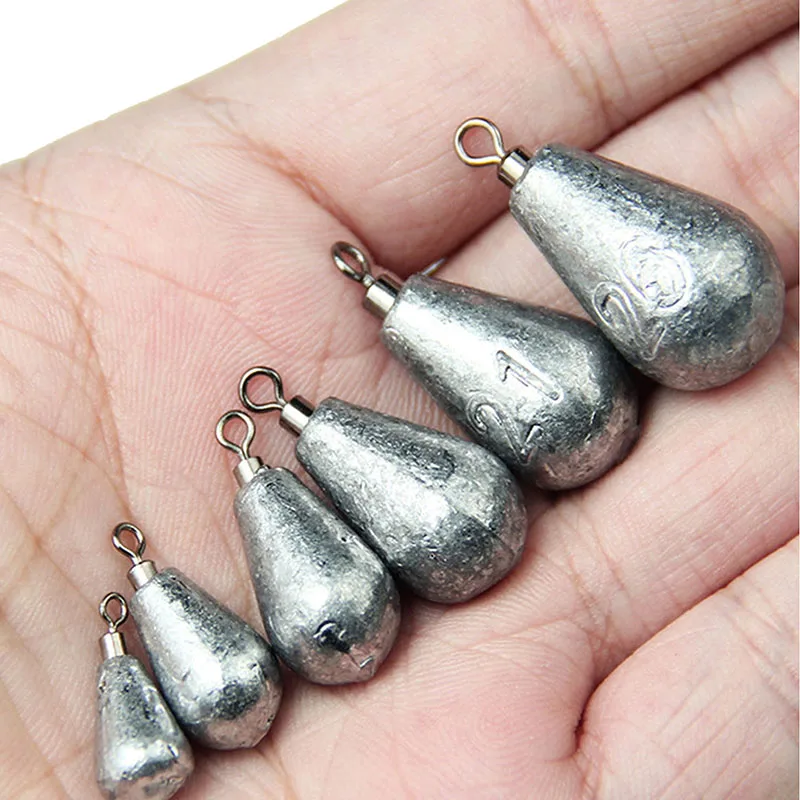 10 pçs/lote chumbadas de peso de pesca 3.5g 5g 7g 10g 14g 20g isca macia chumbada baixo equipamento de pesca acessórios