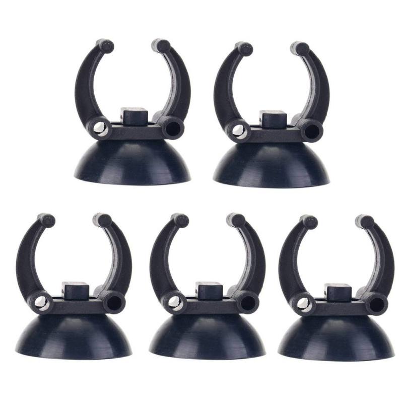 5Pcs Aquarium Sucker Zuignap Voor Air Line Buis Draad Houder Led Verlichting Verwarming Staven Clip Aquarium Benodigdheden
