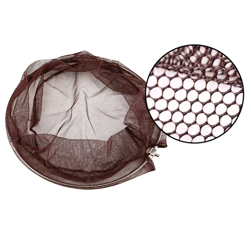 Nylon visnet opvouwbaar visnet gereedschap ruitvormig gaas gatdiepte opvouwbaar koolstofstaal vishengel landingsnet karpernet