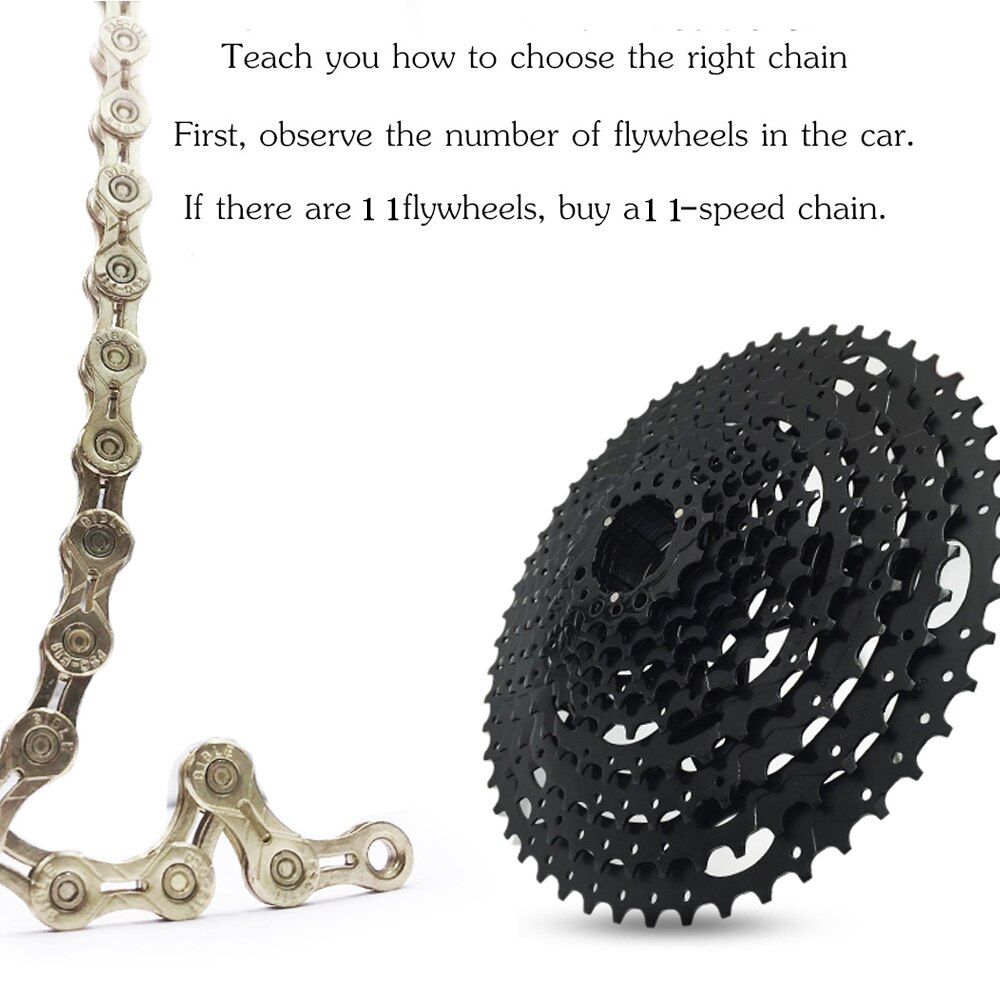 VXM 11 speed Bicycle chain silver half hollow bike chain mountain road bike full hollow chains ultralight 116L gold Bicycle Part