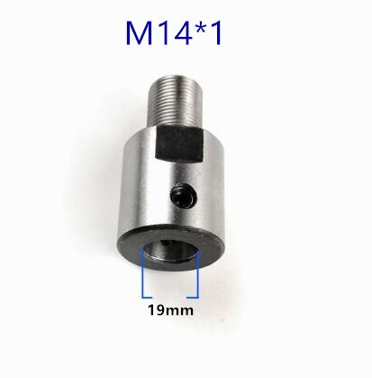 8mm 10mm 12mm 14mm 15mm 16mm 19mm adapter M14*1 Connecting rod Bushing For woodworking chuck Lathe Bench Mill DIY m14 adapter: 19mm