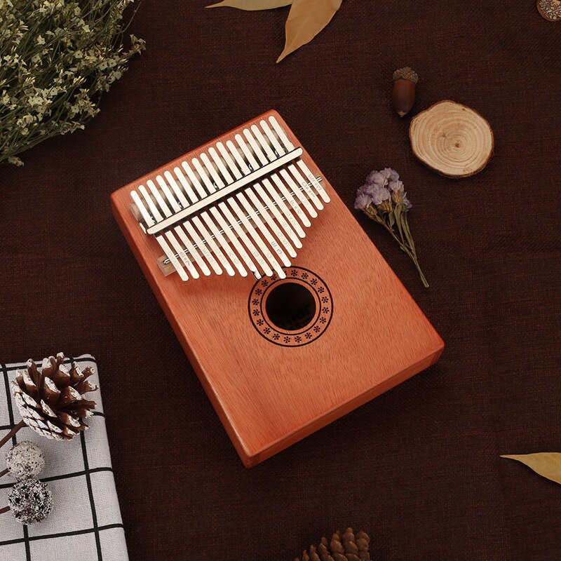 Kalimba 17 Key Mahogany Thumb Piano Mbira Musical Machine Instrument Africa Finger Piano 30 key Instrumento Elk: Log snowflake